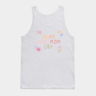 In My Girl Mom Era Second Version With Less Flowers Back Print Tank Top